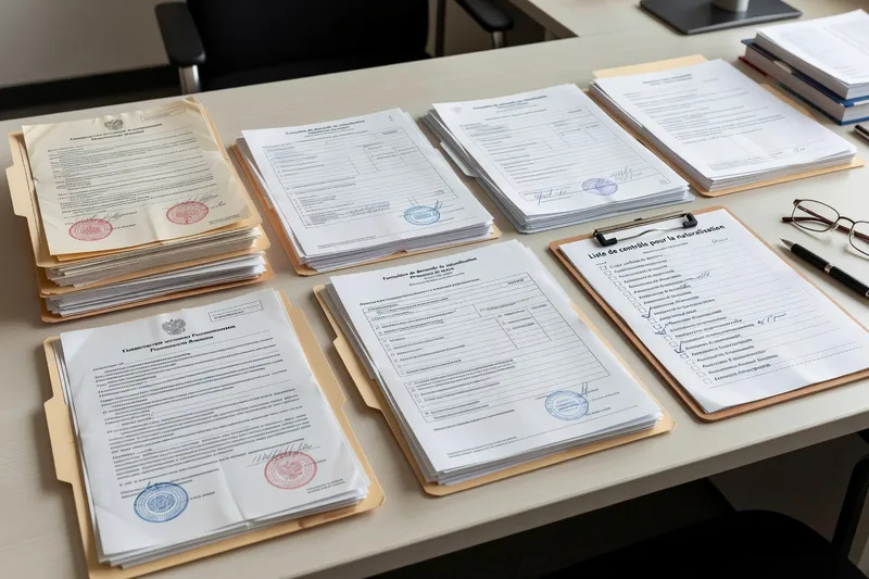 Dossier de naturalisation française avec documents russes apostillés et traductions assermentées